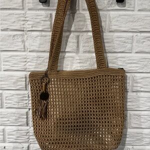 The Sak gold metallic hobo slouch bag